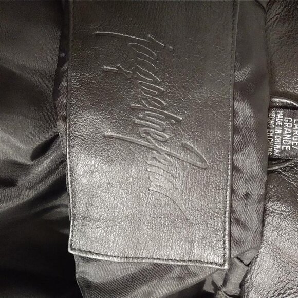 Black Leather Jacqueline Ferrar Jacket Size Large - Picture 10 of 10